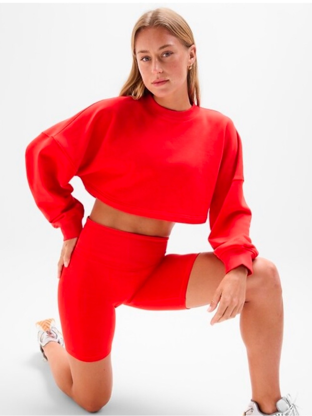 Athleta Terry Super Cropped Dolman